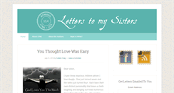 Desktop Screenshot of letterstomysisters.org